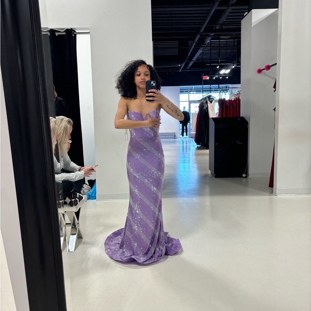 Elegant Purple Evening Gown
